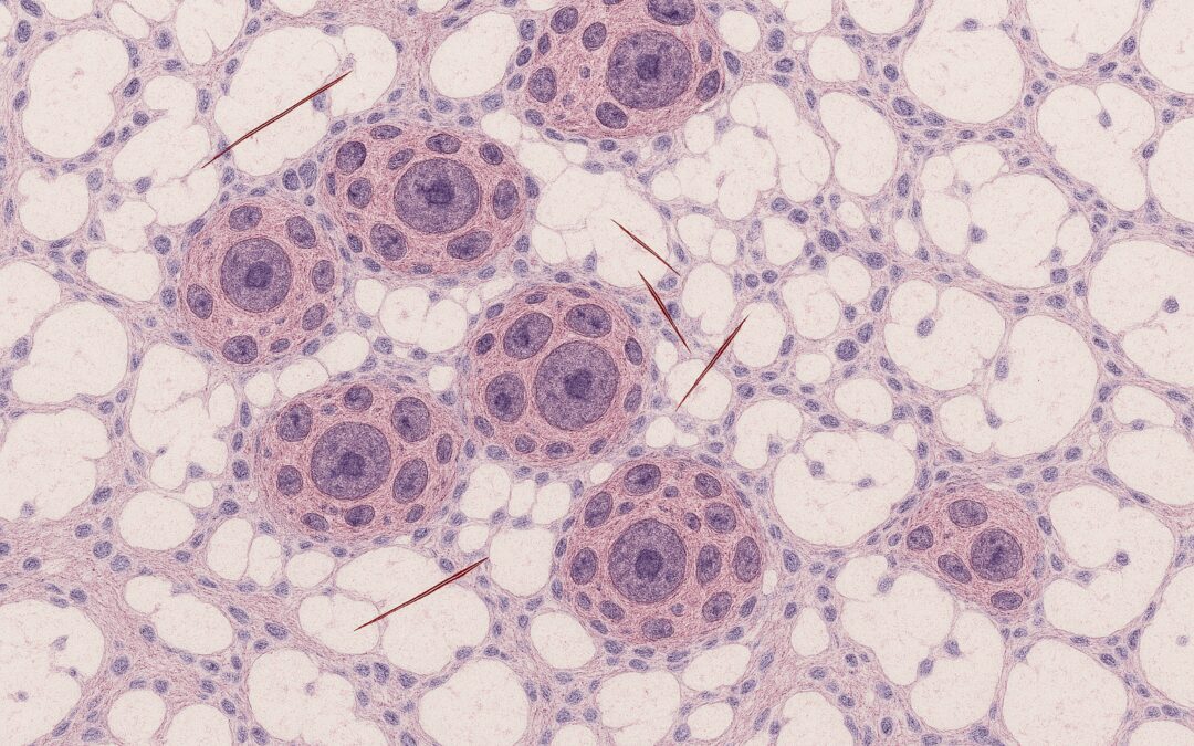 Microscopic Image Of Lung Tissue With Mesothelioma Cells Observed During Autopsy Under High Magnification