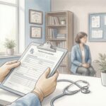 Professional Medical Consultation For Choosing Private Autopsy Services With Board Certified Pathologist Discussing Postmortem Examination Options And Costs With Compassionate Family Members In Peaceful Office Setting.