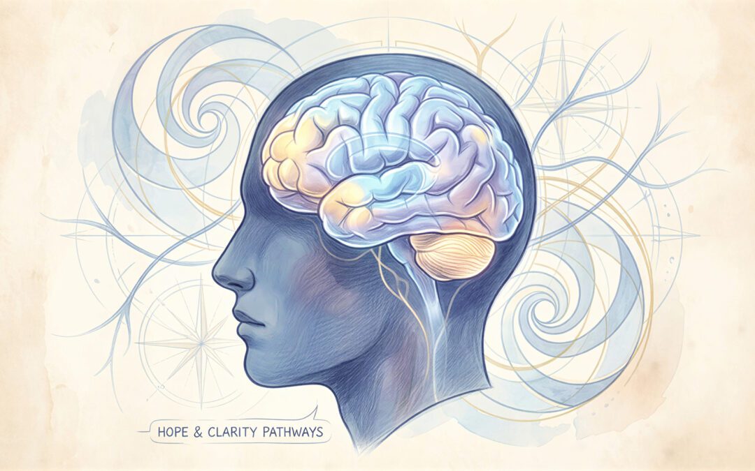 Postmortem Brain Exam Memory Loss Illustration Showing Cognitive Decline Assessment And Neurological Diagnosis Process.