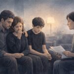 Family Meeting With A Professional To Discuss Private Autopsy Rights After Hospital Refusal.