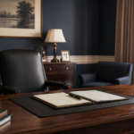 Funeral Home Director's Desk With Open Consent Folder For Private Autopsy Paperwork