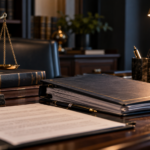 Private Autopsy Report And Legal Documents On Attorney Desk With Scale Of Justice